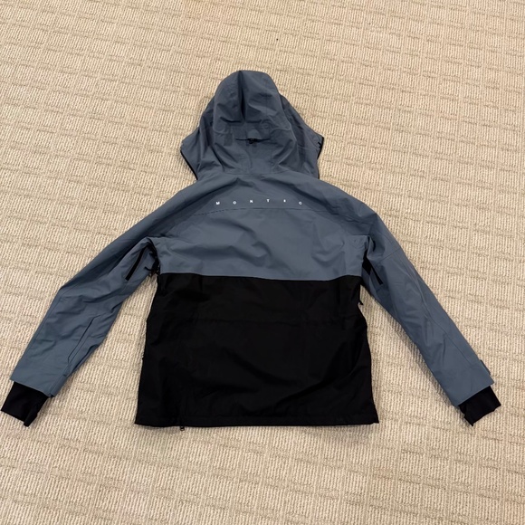 Montec Doom W Snowboard Ski Jacket Women Atlantic/Black XL US12 Side Zipper - Picture 6 of 12